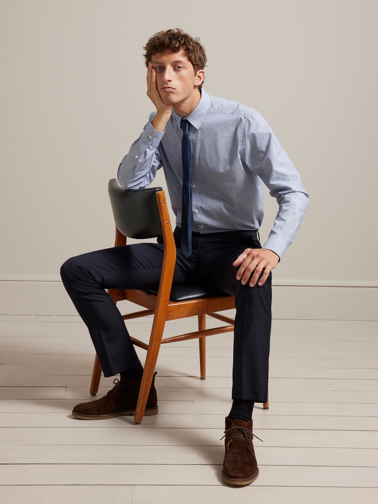Gestreept herenhemd, non-iron, regular fit