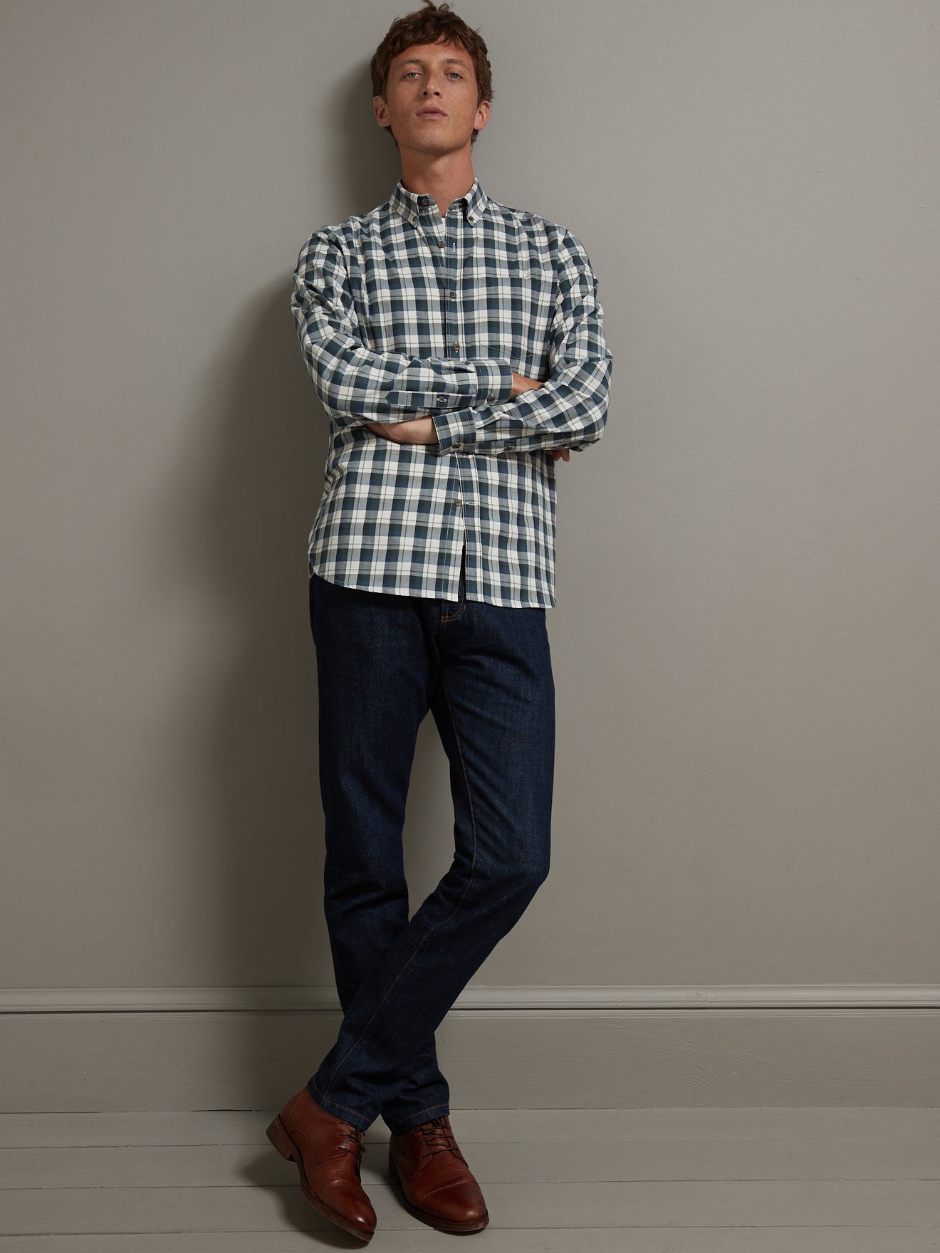 Chemise carreaux regular fit homme - coton biologique
