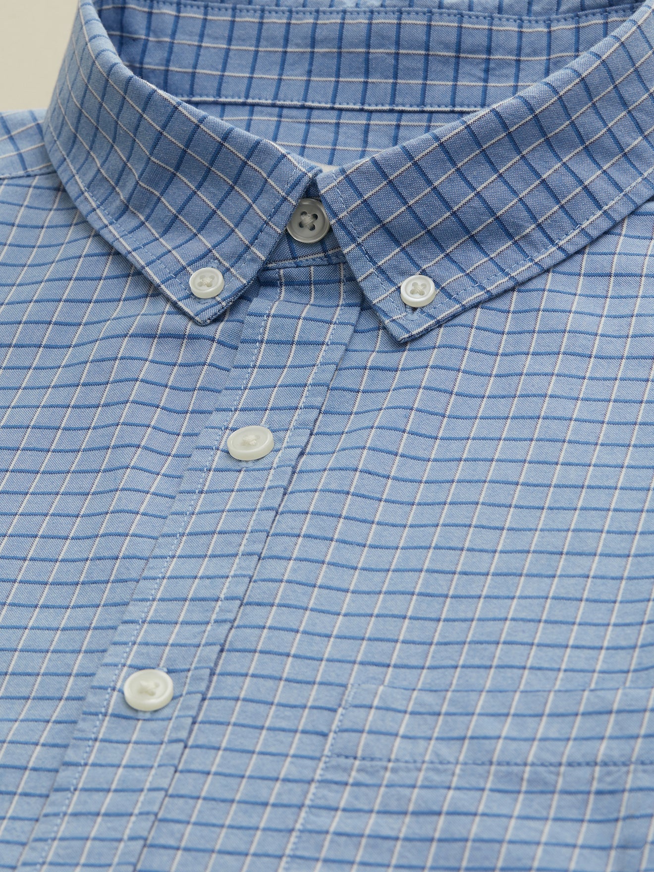 Chemise tattersall effet chambray regular fit homme