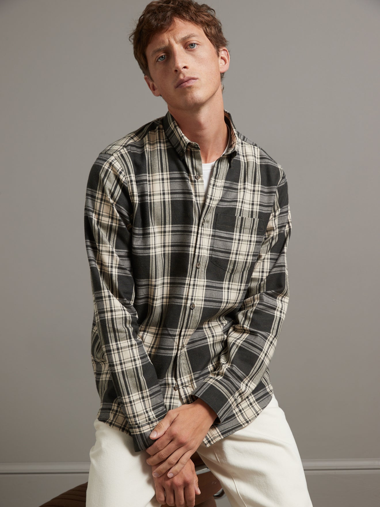 Chemise carreaux regular fit homme - coton biologique