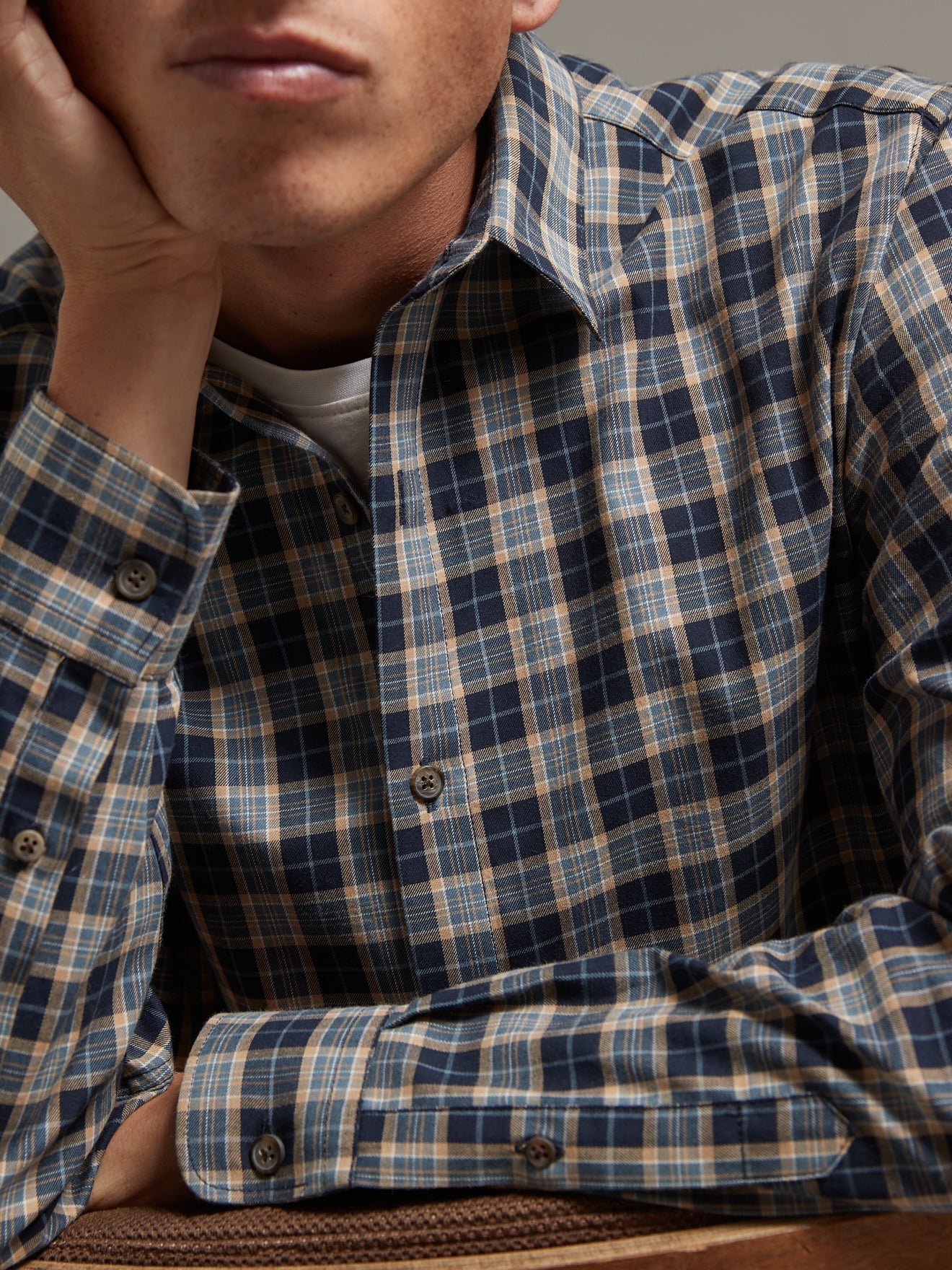 Chemise carreaux regular fit homme - coton biologique