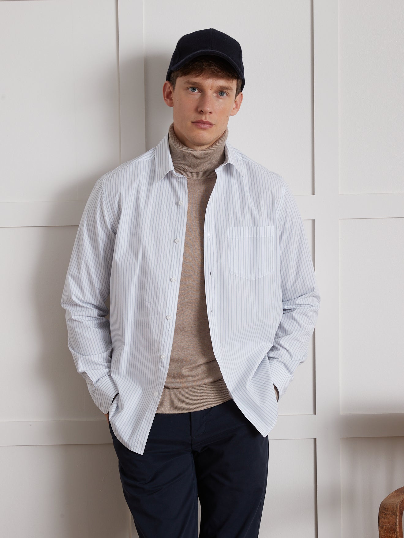 Chemise fines rayures Regular Fit homme