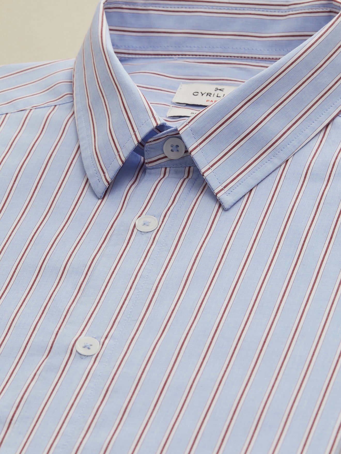 Chemise rayures tricolores Slim Fit homme