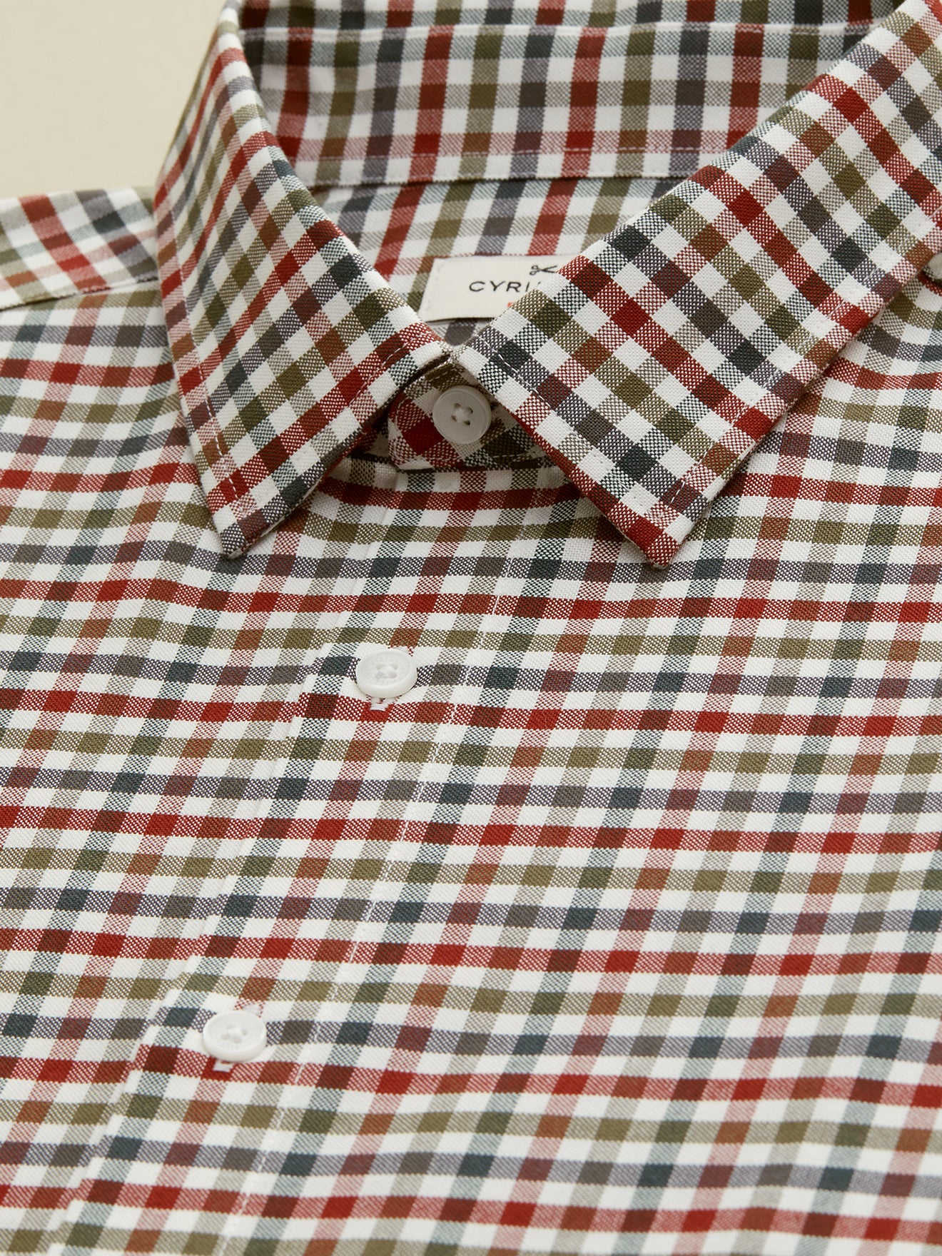 Chemise carreaux multicolores slim fit homme