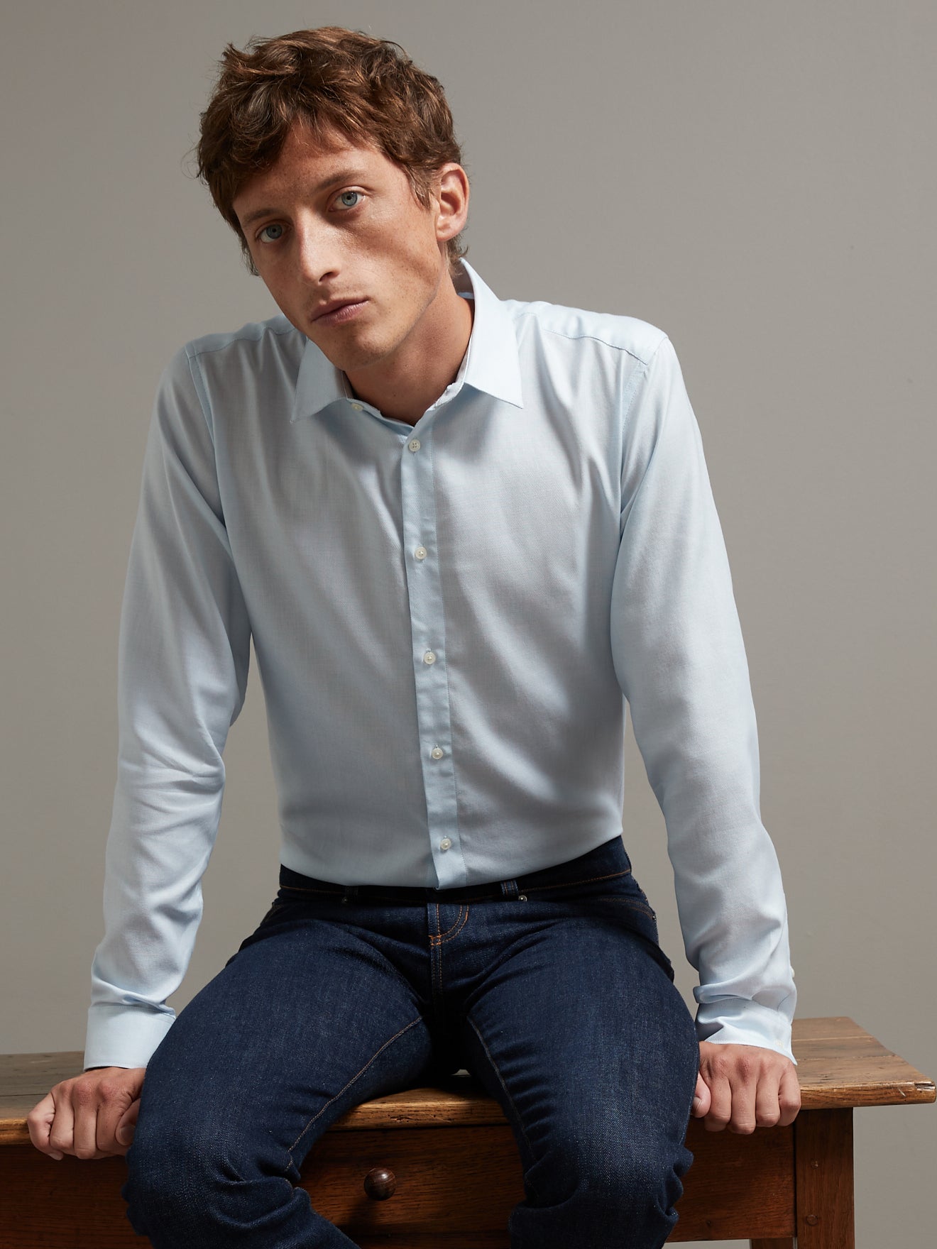 Chemise unie slim fit homme non iron