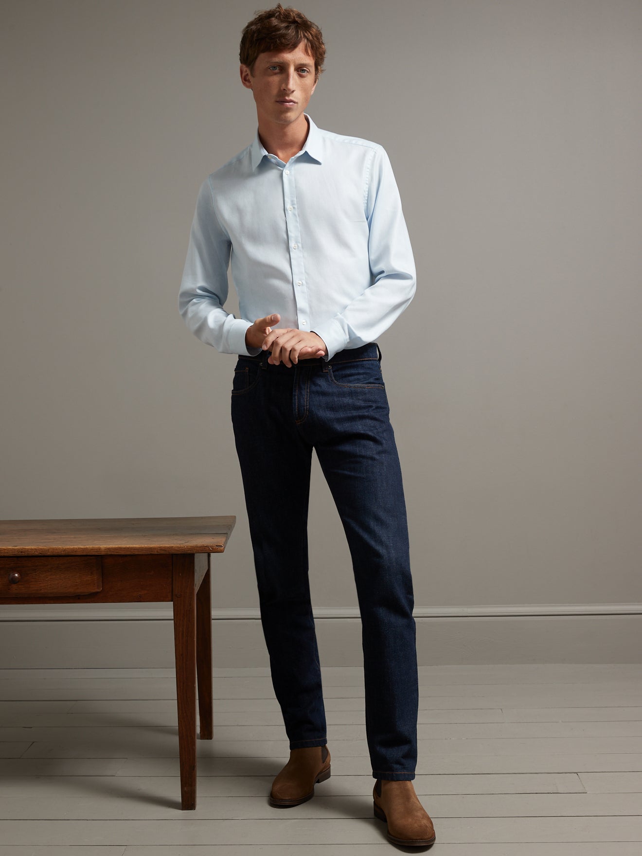 Chemise unie slim fit homme non iron