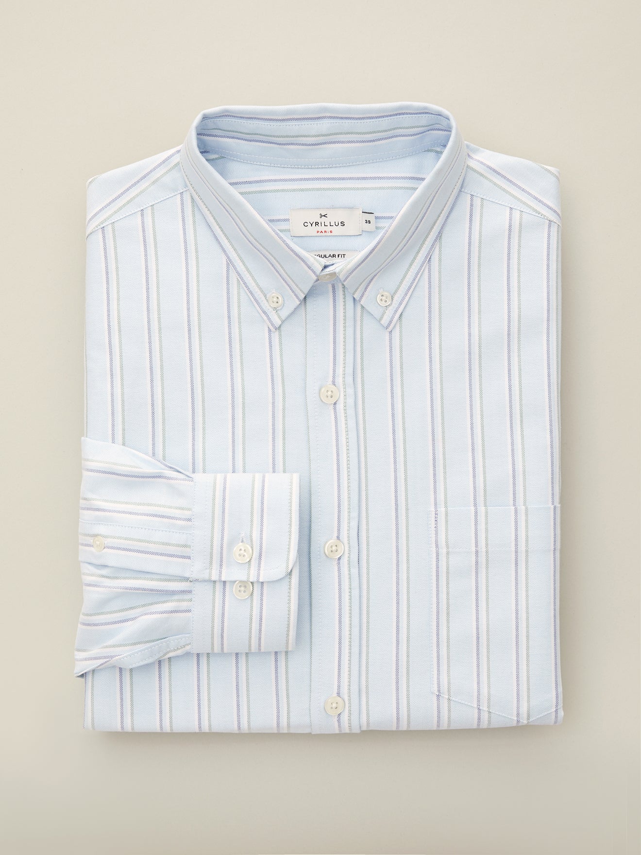 Chemise Regular Fit homme Oxford rayé