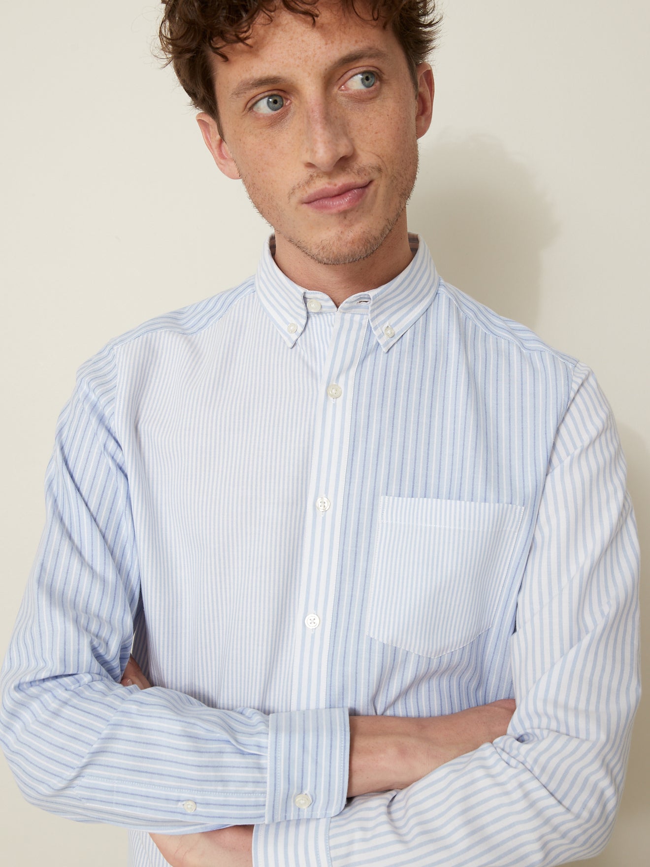 Chemise Regular Fit homme Oxford rayé