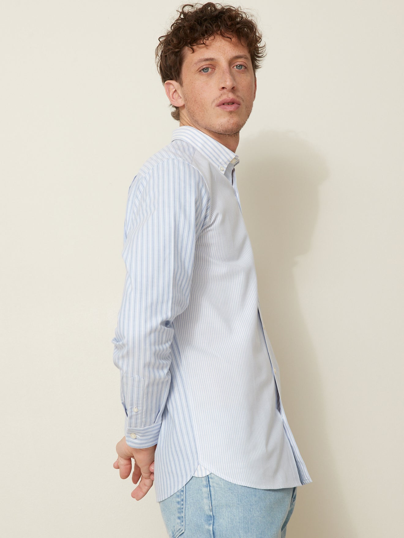 Chemise Regular Fit homme Oxford rayé