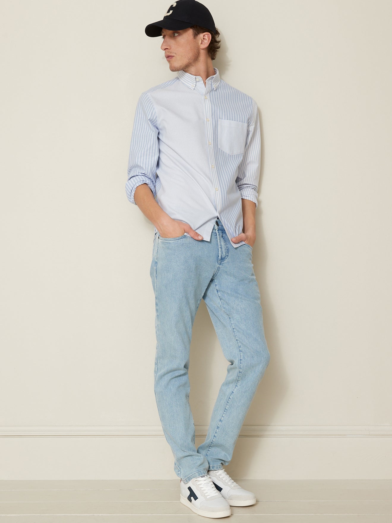 Chemise Regular Fit homme Oxford rayé