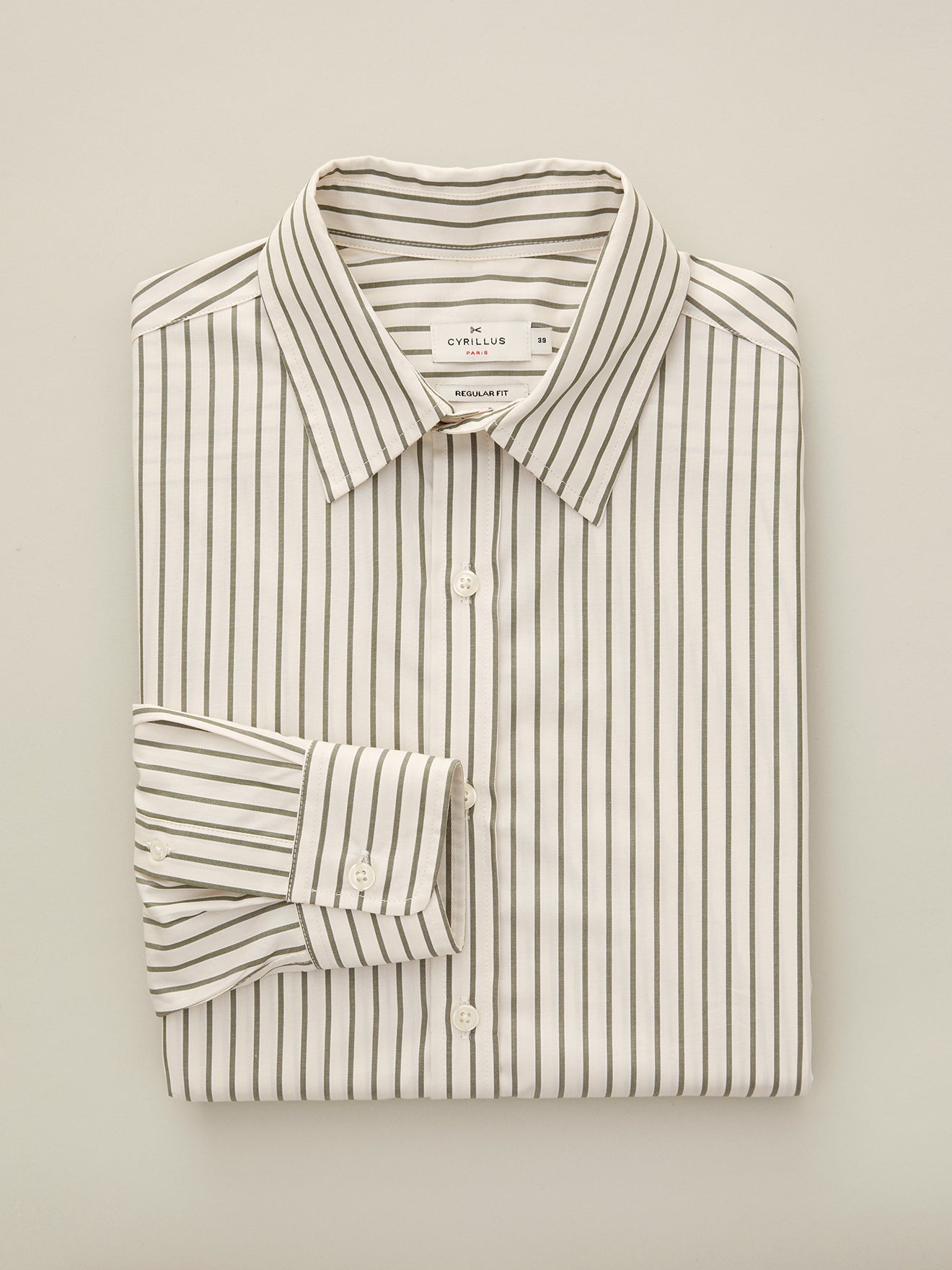 Chemise Regular Fit homme popeline rayée