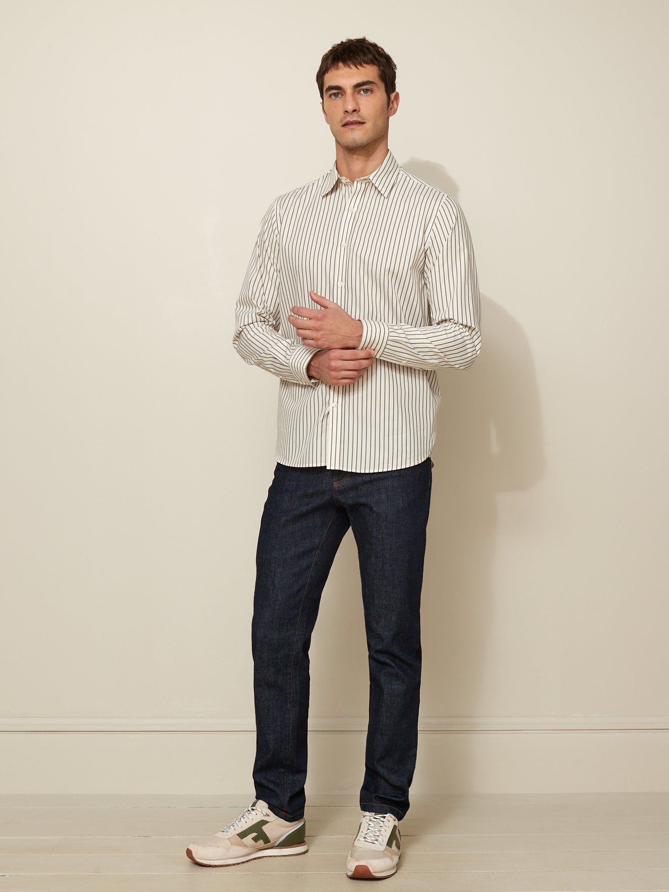 Chemise Regular Fit homme popeline rayée