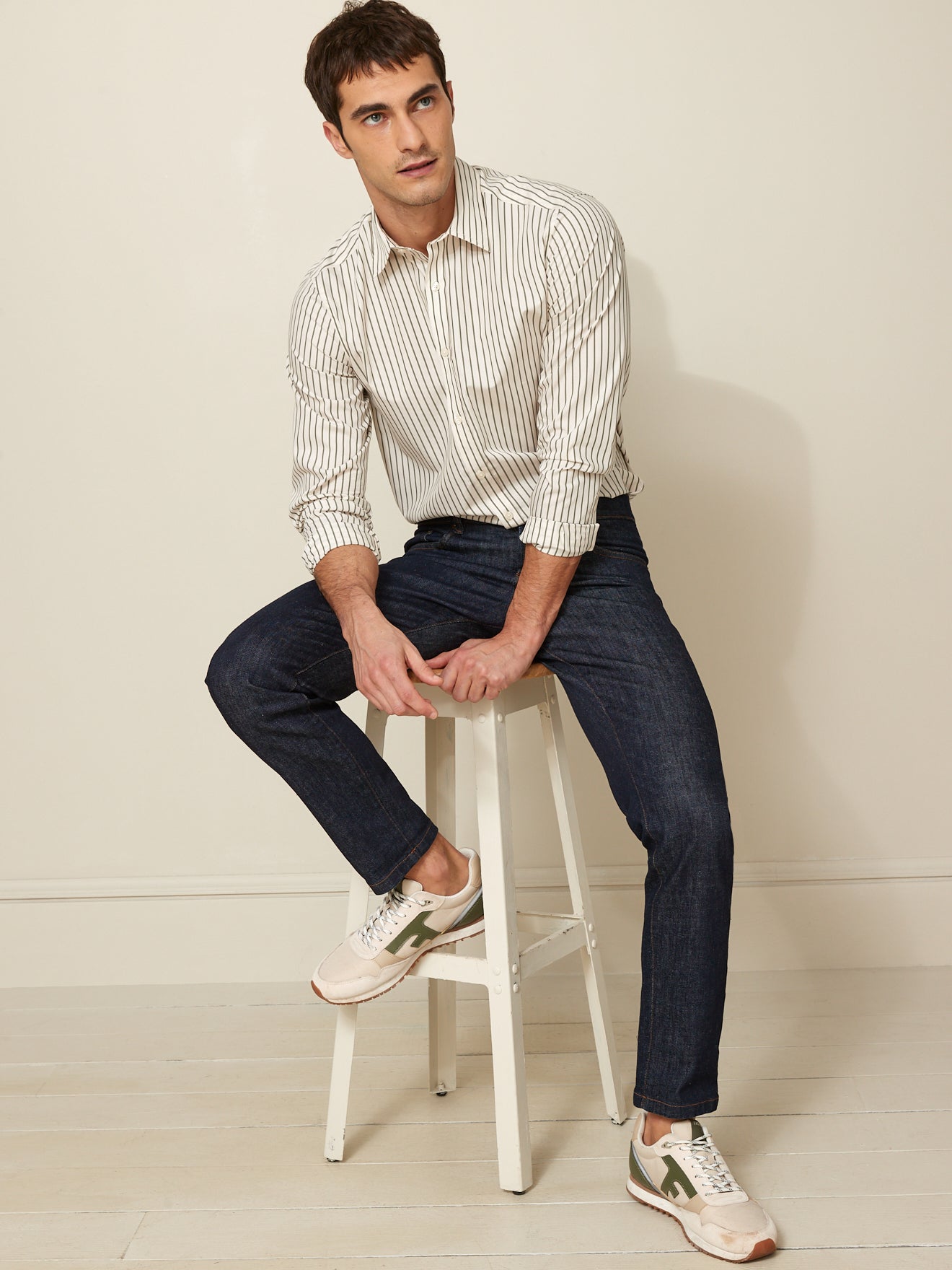 Chemise Regular Fit homme popeline rayée