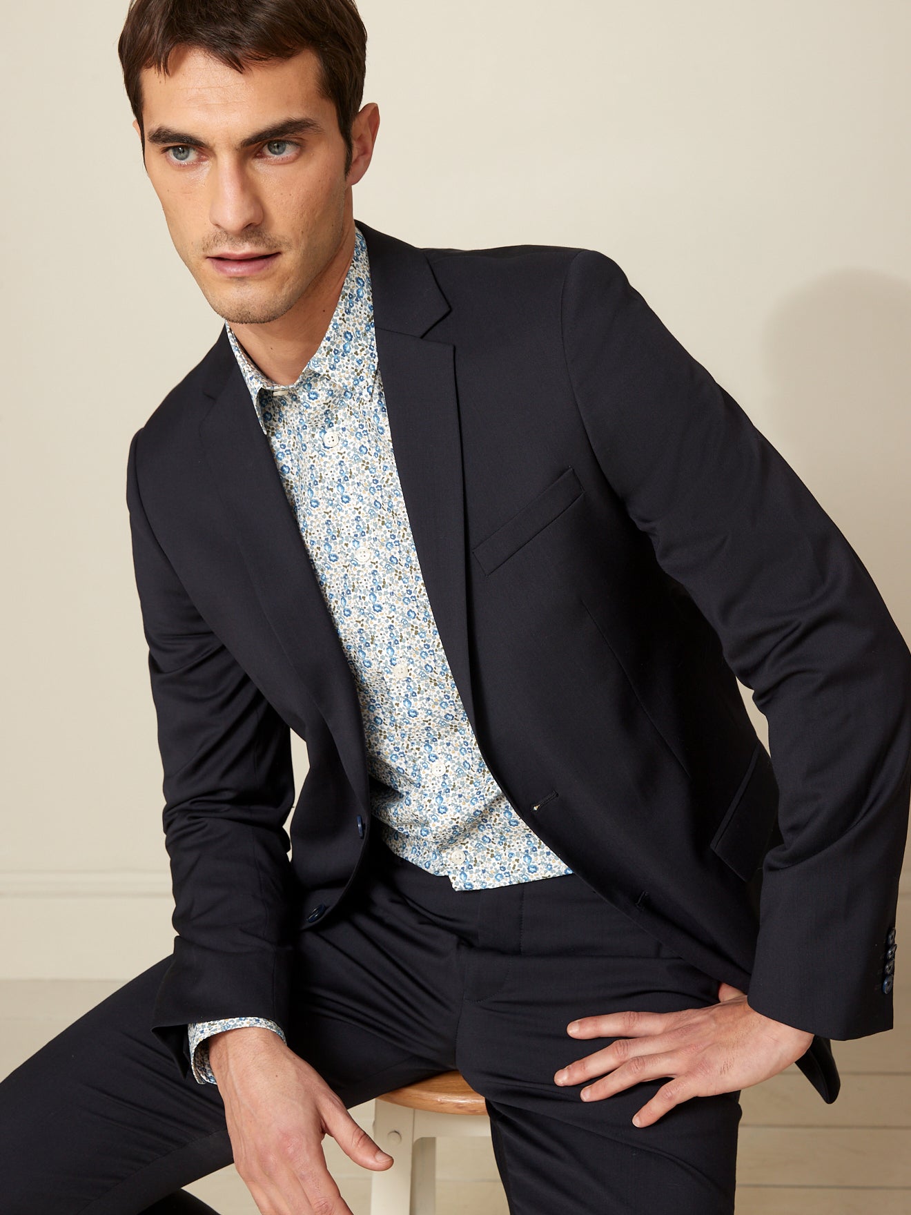 Chemise Slim Fit homme tissu Liberty Eloise