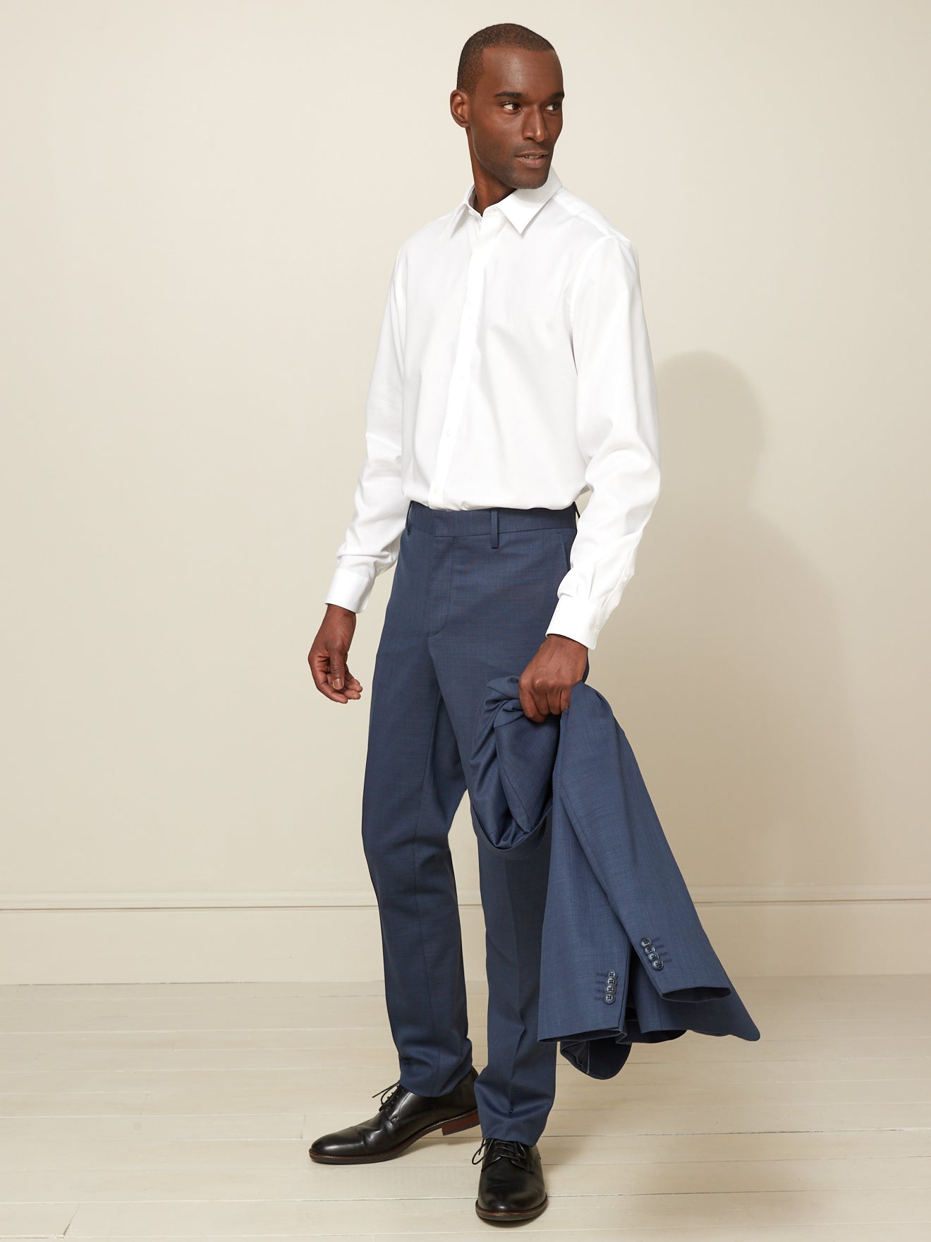 Herenhemd in pinpoint, non-iron, classic fit