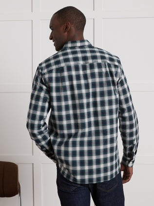 Geruit regular fit herenhemd