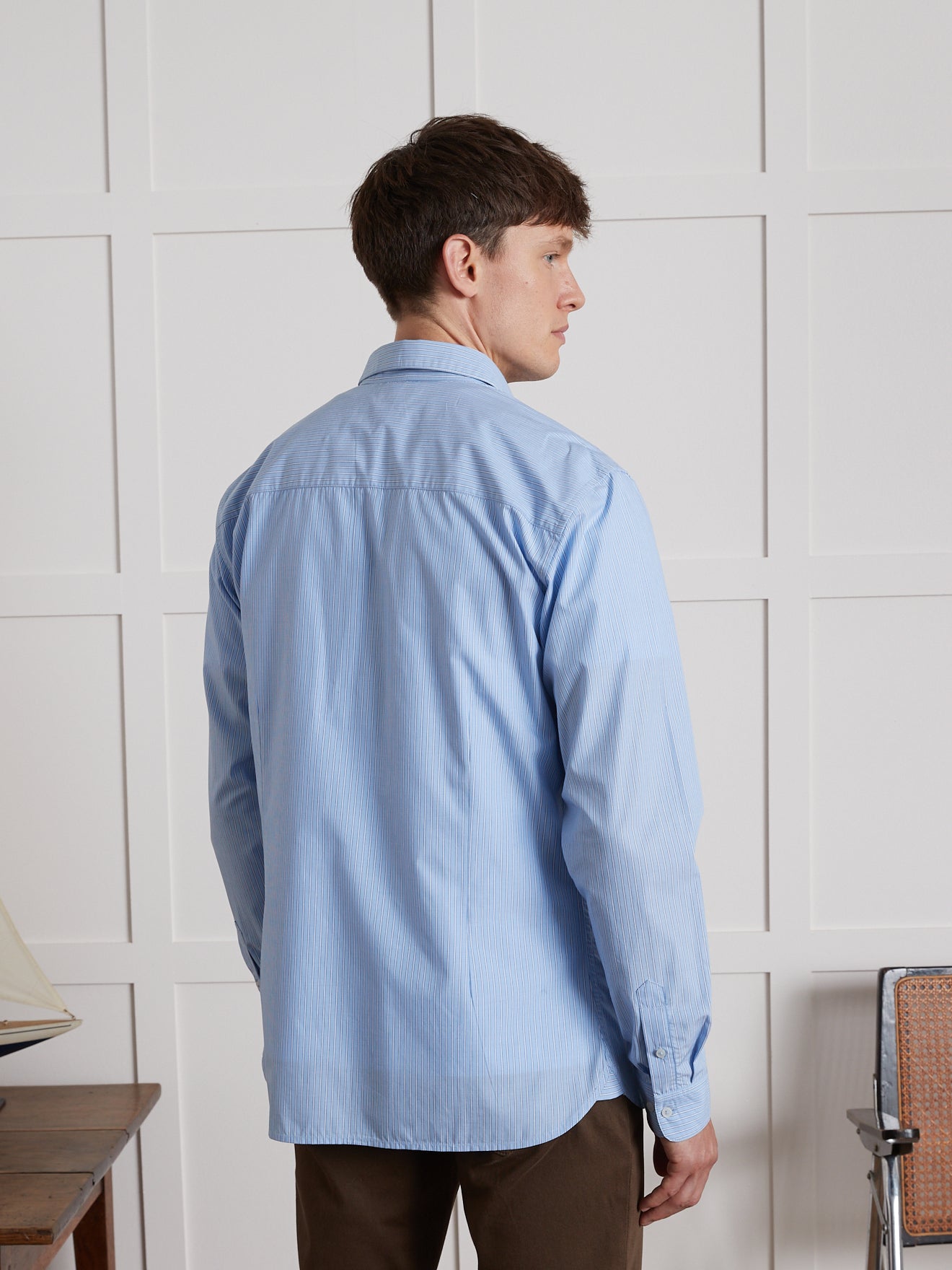 Chemise rayures bicolores homme Slim Fit