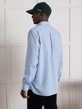 Geruit classic fit herenhemd