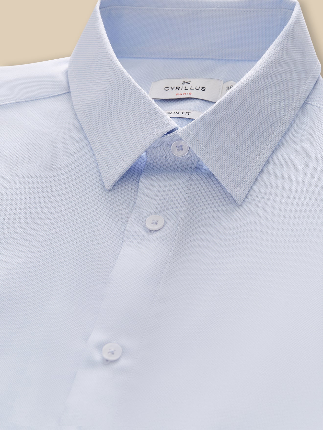Slim fit pinpoint herenhemd