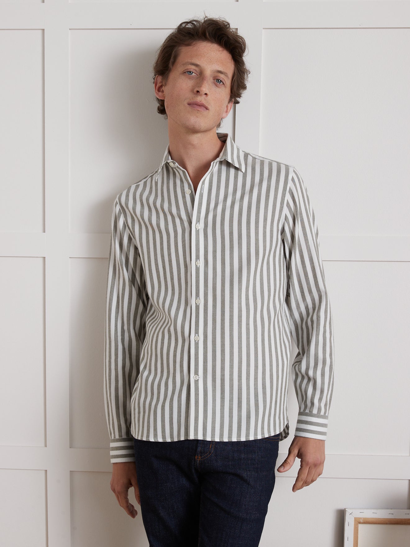 Chemise twill rayé homme Regular Fit