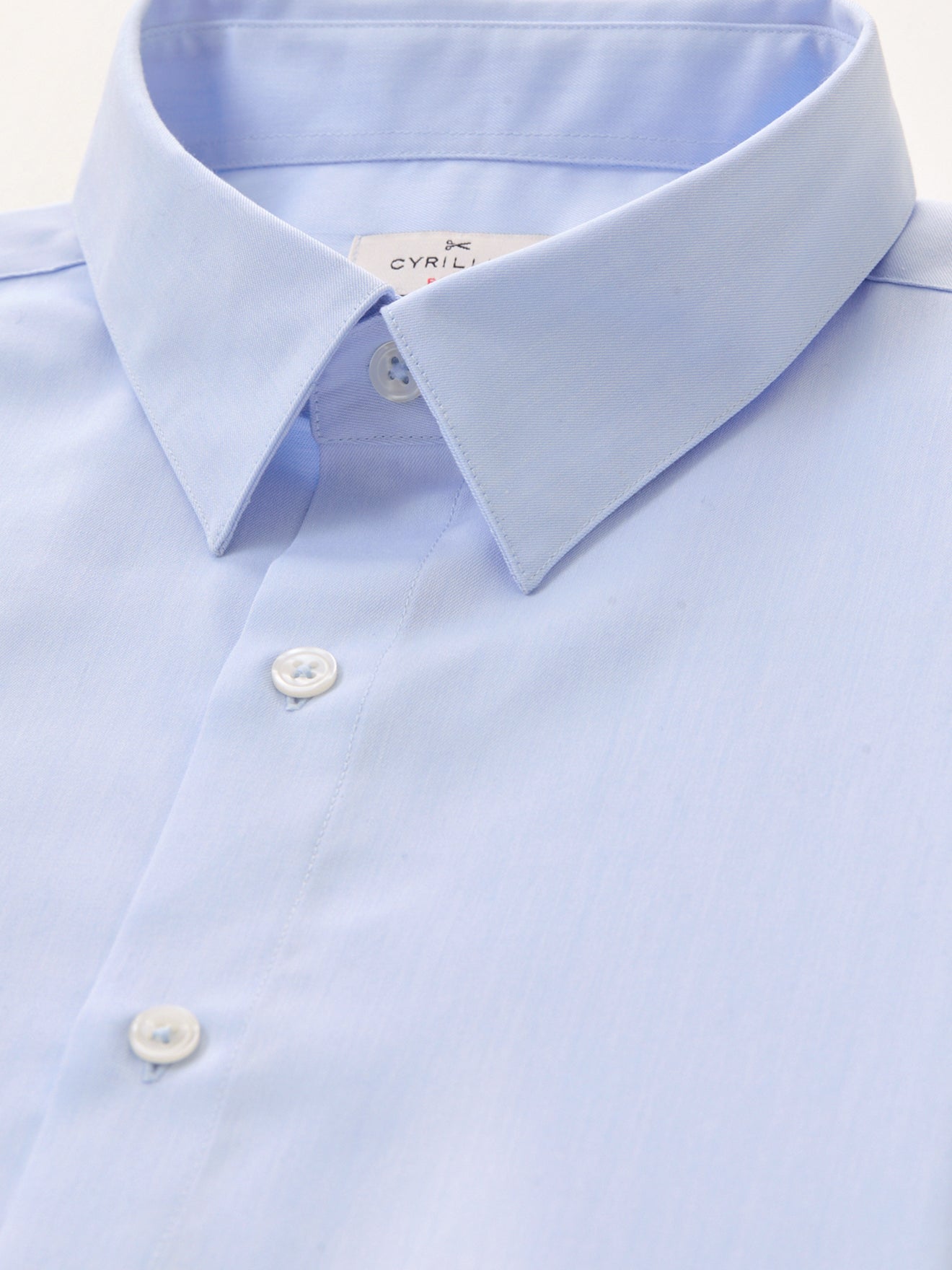 Effen regular fit herenhemd in katoenen twill, non-iron