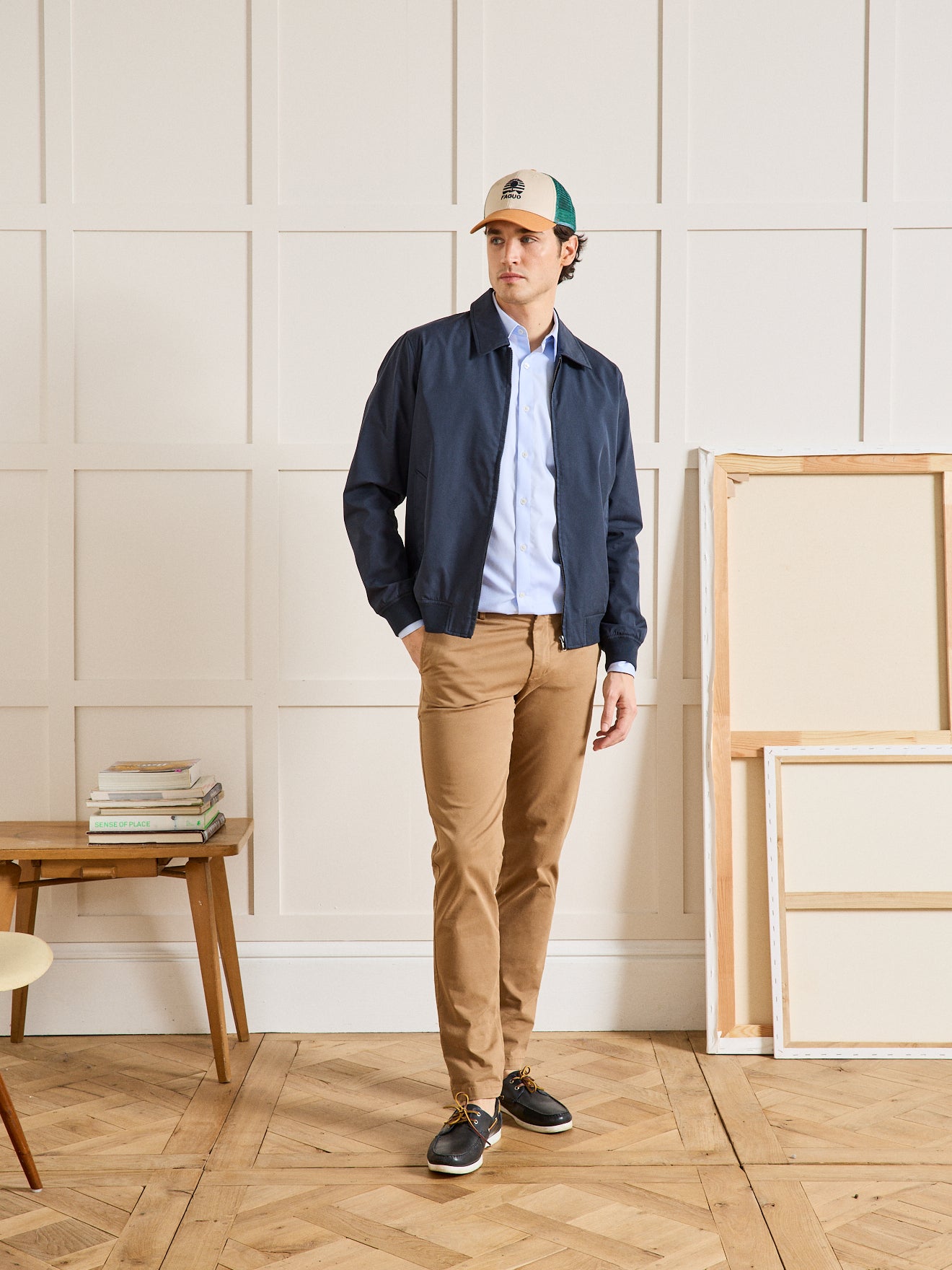 Effen regular fit herenhemd in katoenen twill, non-iron