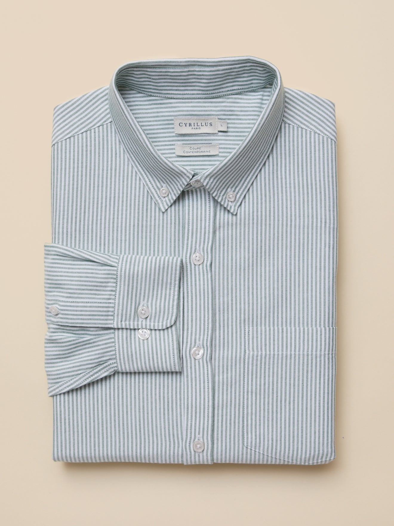 Hedendaags herenhemd in oxfordstof