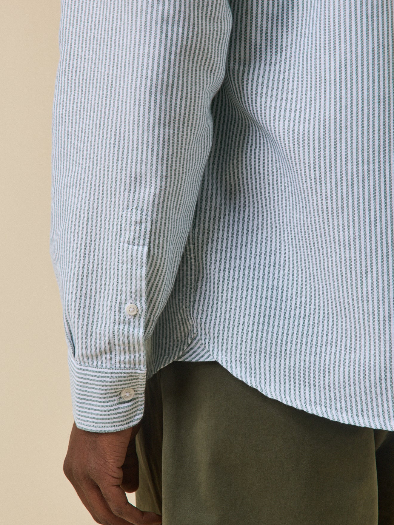 Hedendaags herenhemd in oxfordstof