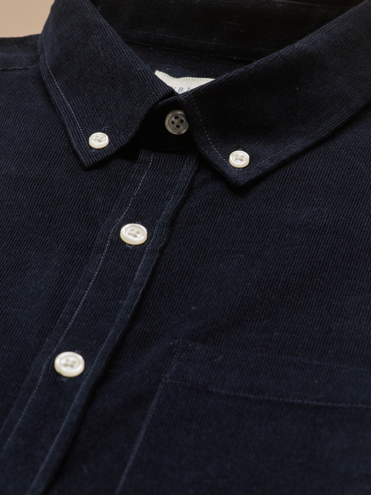 Chemise velours homme coupe contemporaine