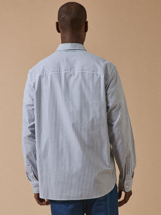 Chemise rayée homme coupe contemporaine