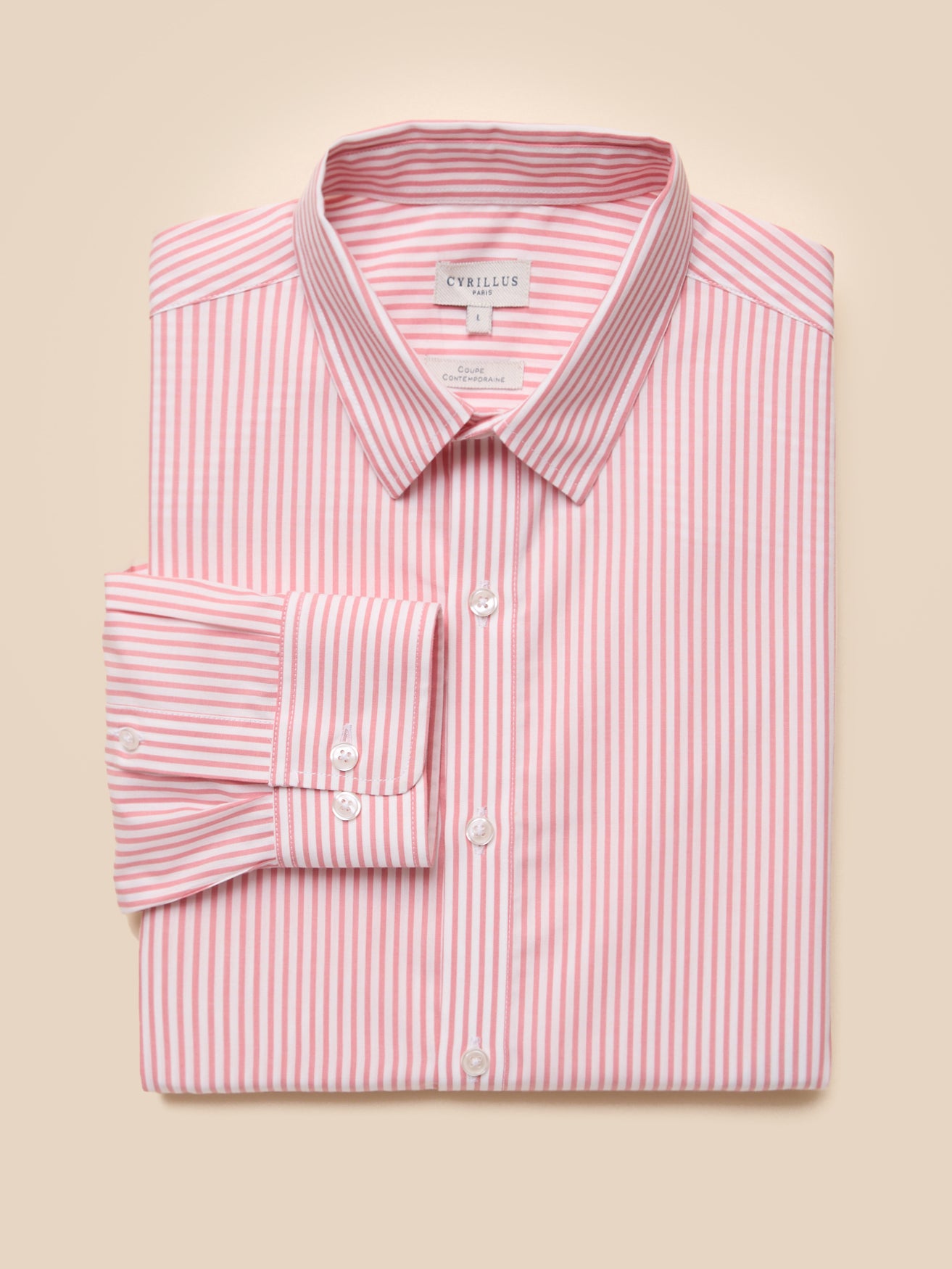 Hedendaags gestreept herenhemd