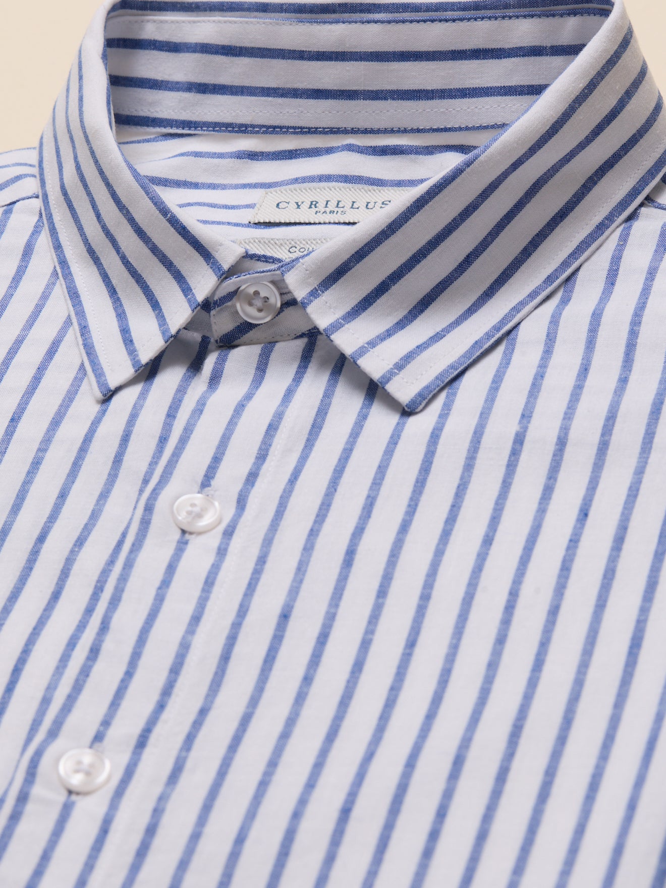 Chemise rayée homme coupe contemporaine