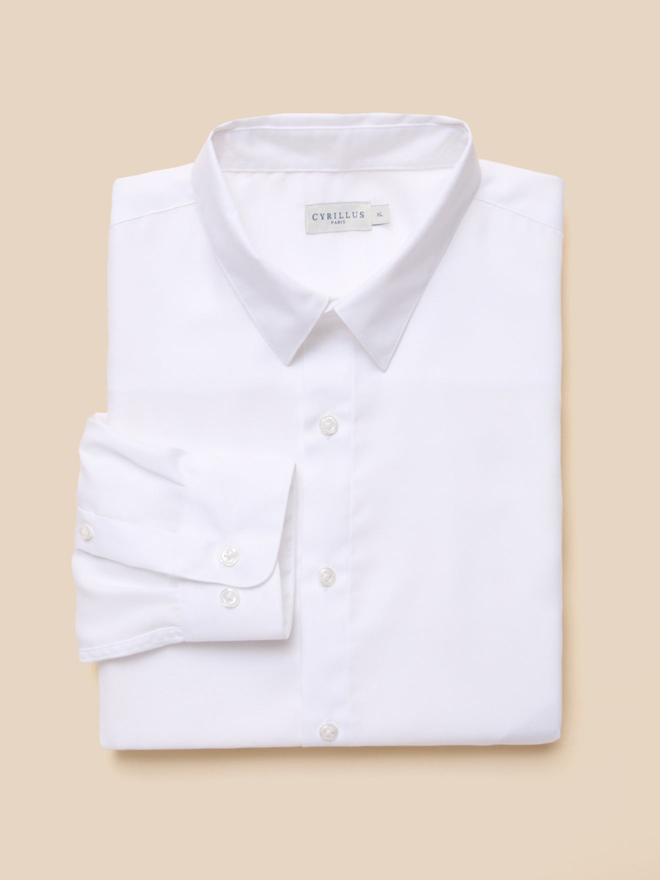 Chemise twill uni homme coupe ajustée