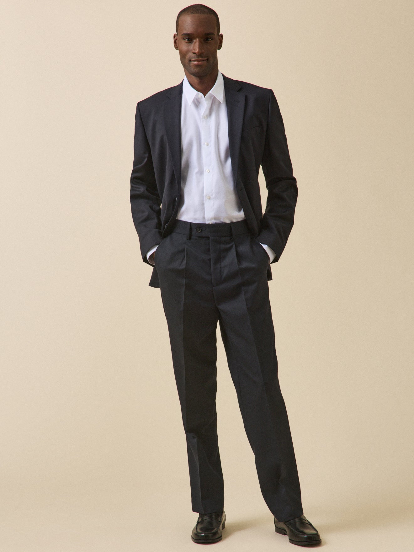 Chemise twill uni homme coupe ajustée