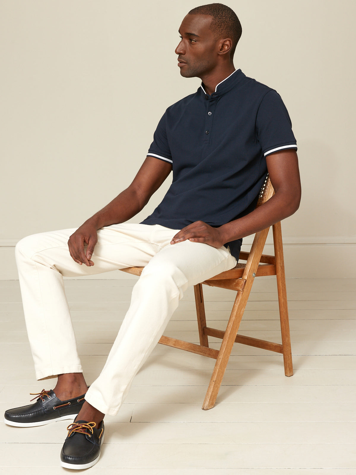 Polo col officier homme - coton bio