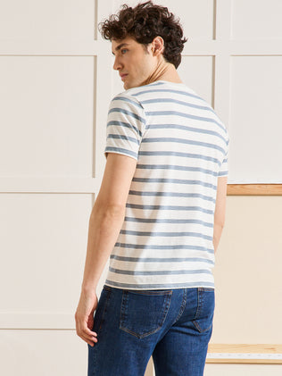 Gestreept herenshirt - biokatoen
