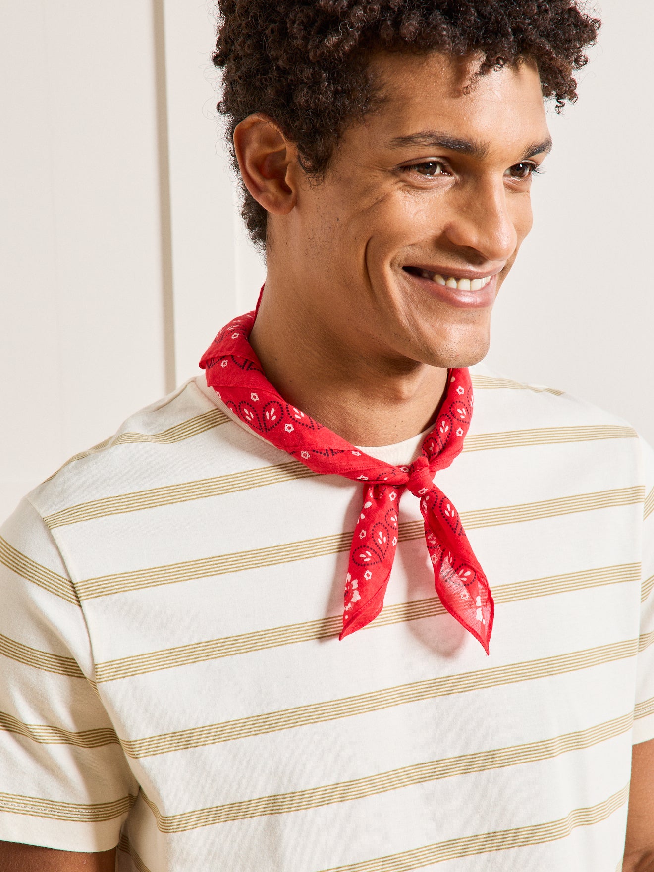 T-shirt rayé homme coton biologique