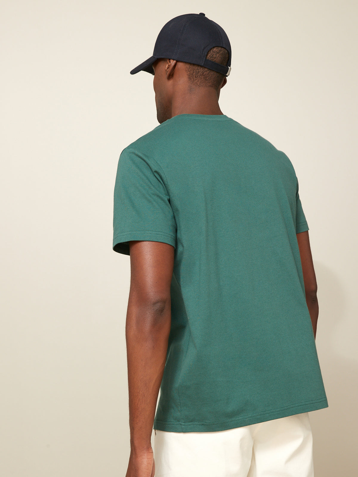 Herenshirt met badge-effect - biokatoen