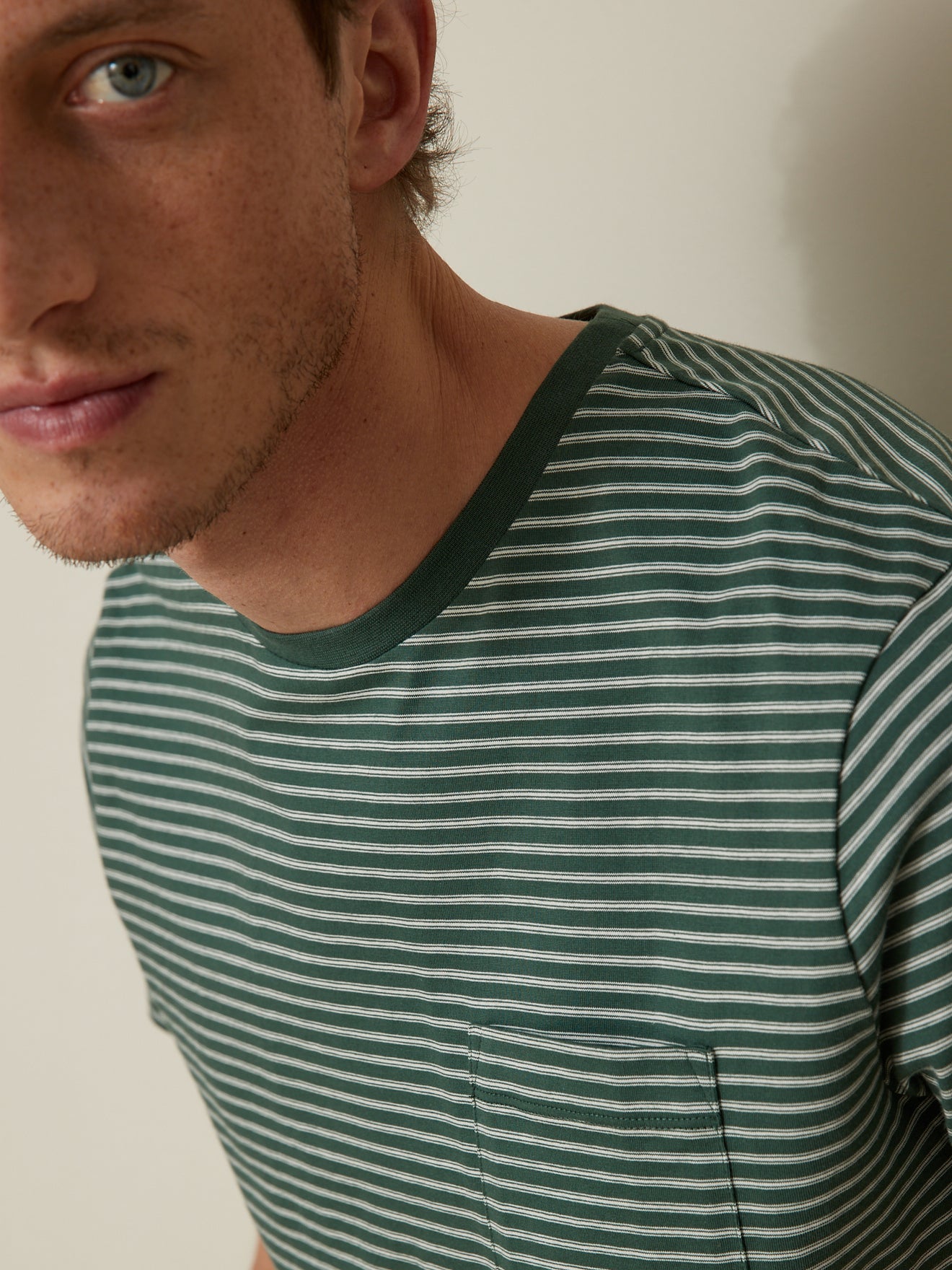 T-shirt rayé homme - coton biologique