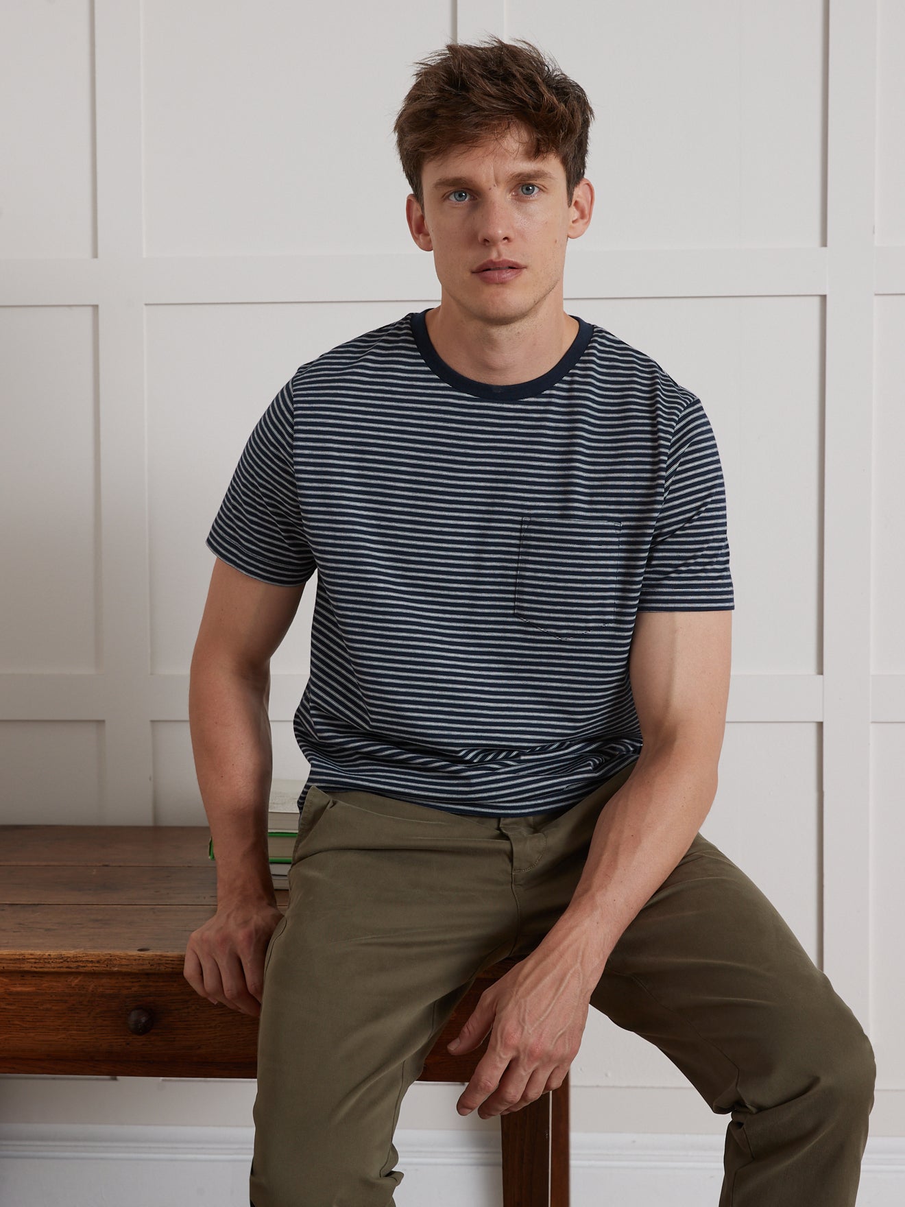 T-shirt rayé homme - coton biologique