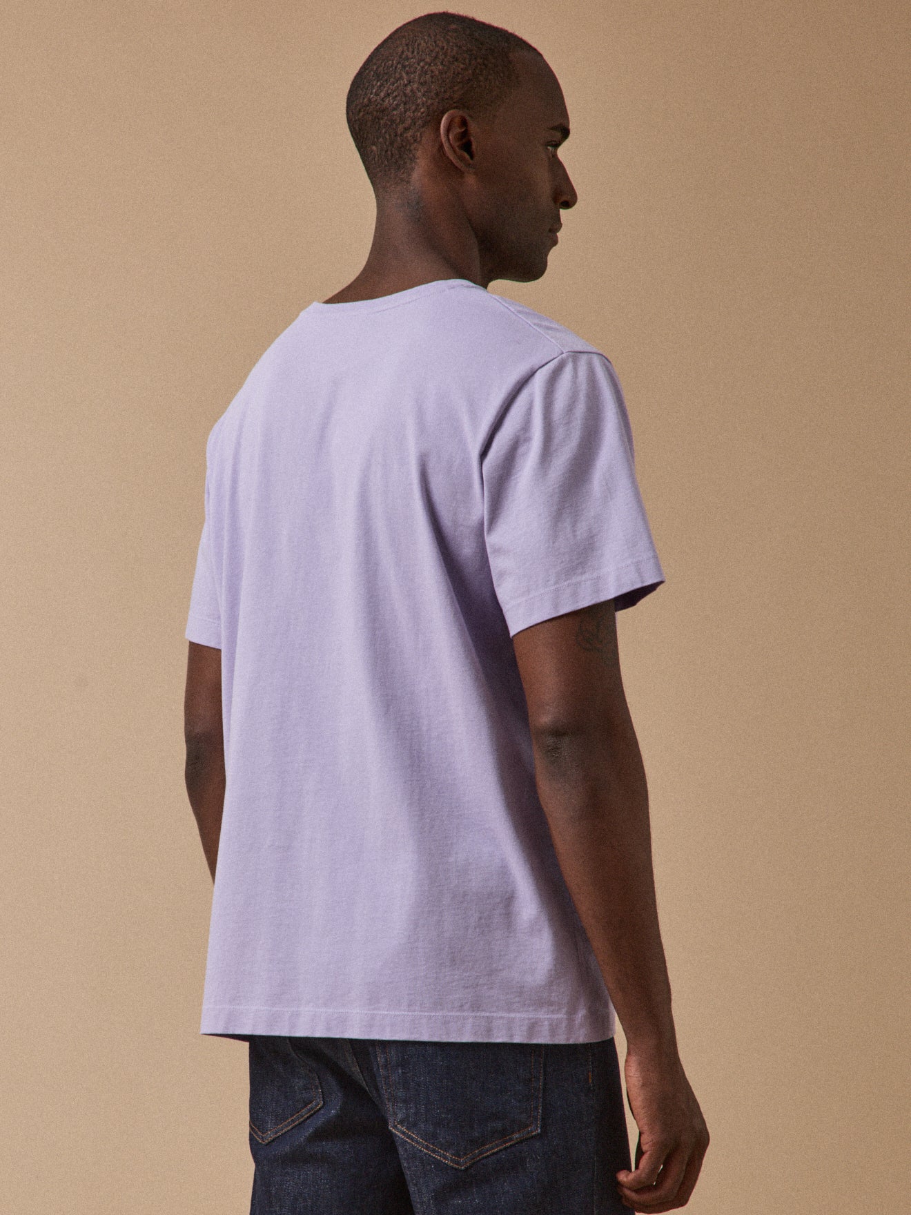 T-shirt uni brodé homme coton biologique