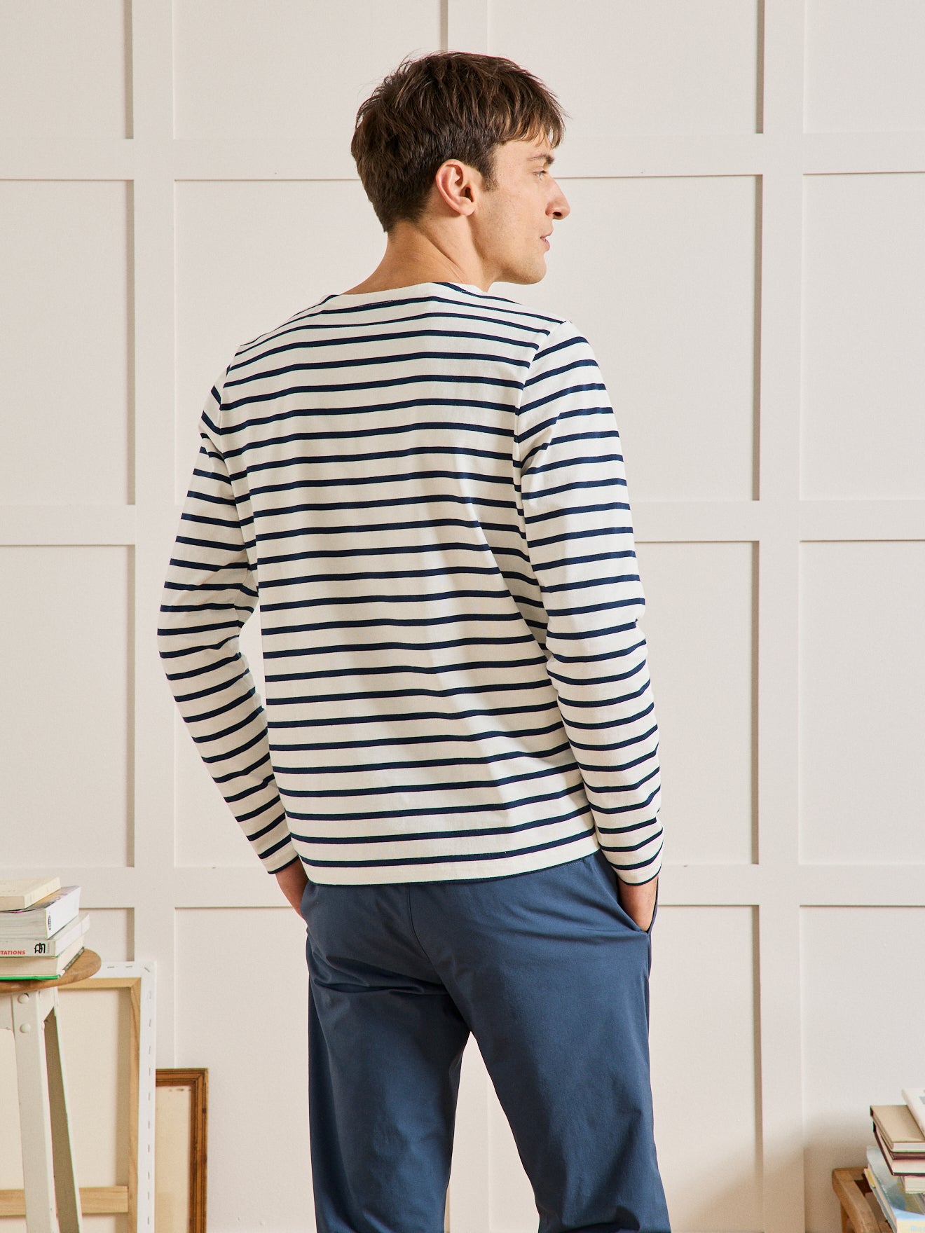 T-shirt marinière homme coton biologique