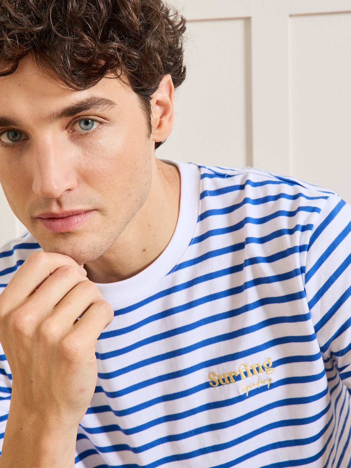 T-shirt rayé homme relax fit coton biologique