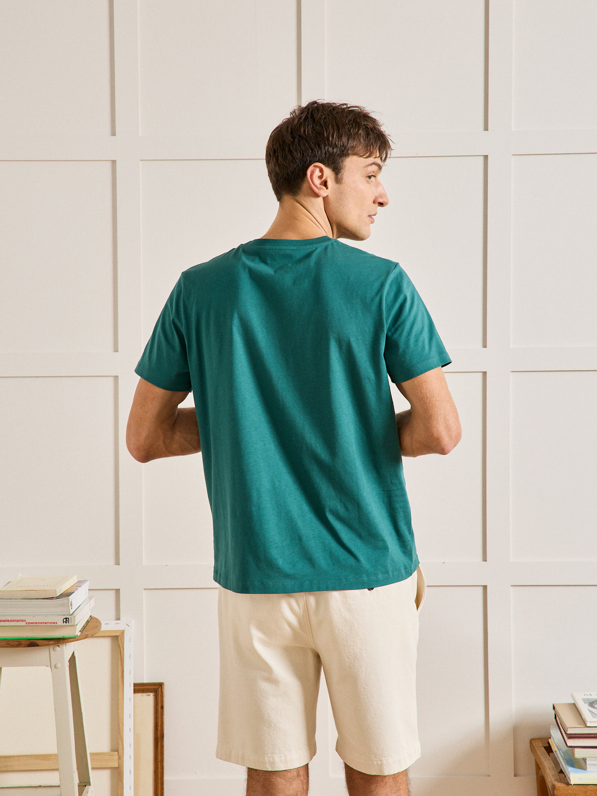T-shirt coton biologique homme motif devant