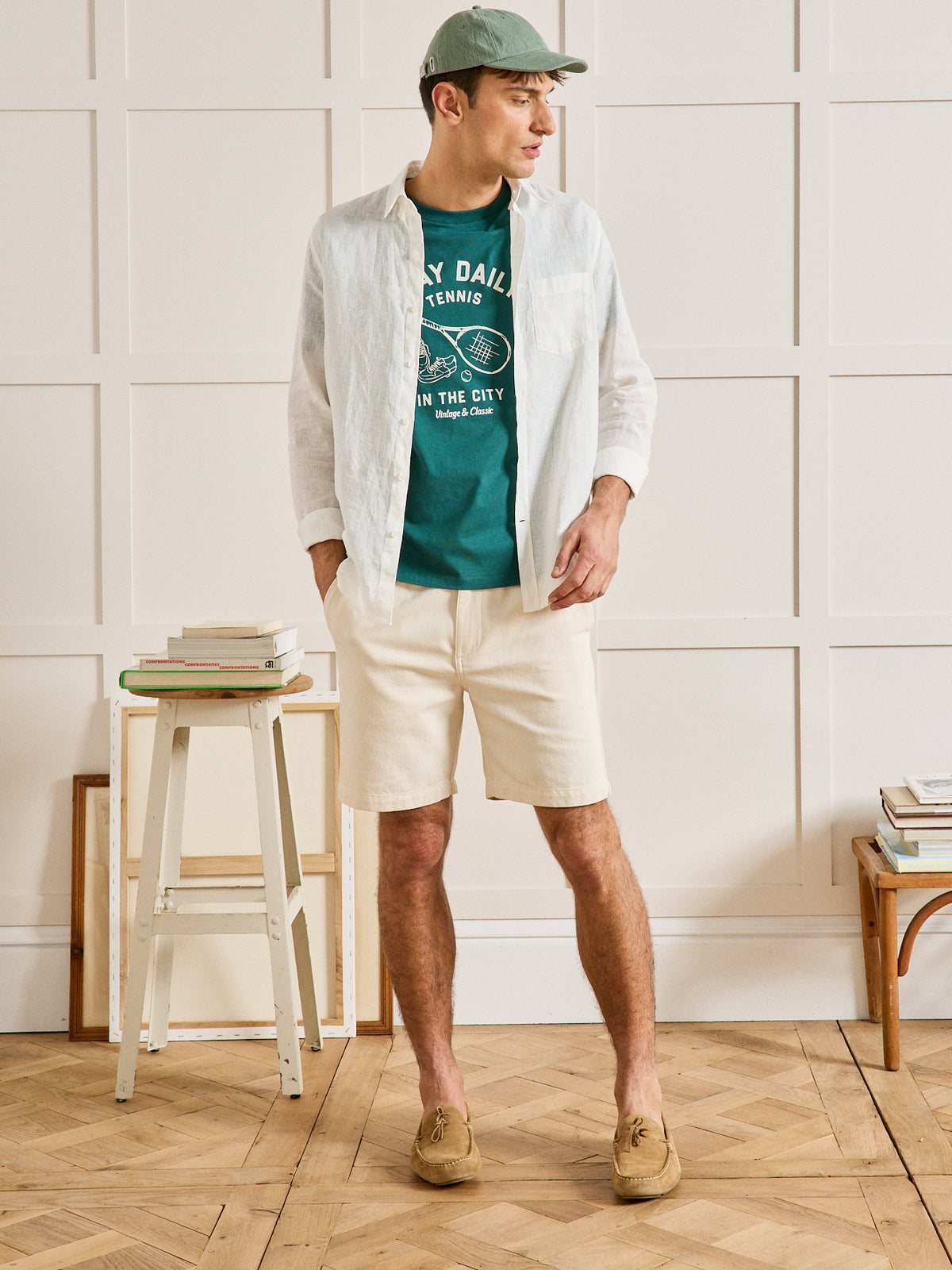 T-shirt coton biologique homme motif devant