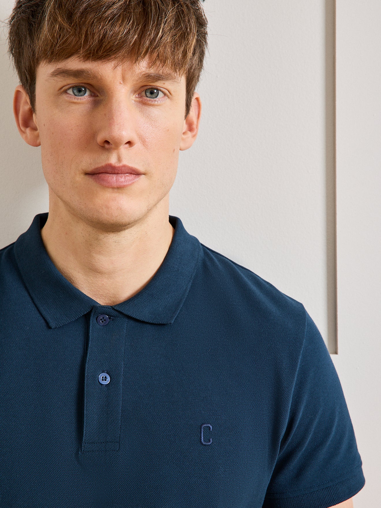 Polo uni maille piquée homme coton biologique