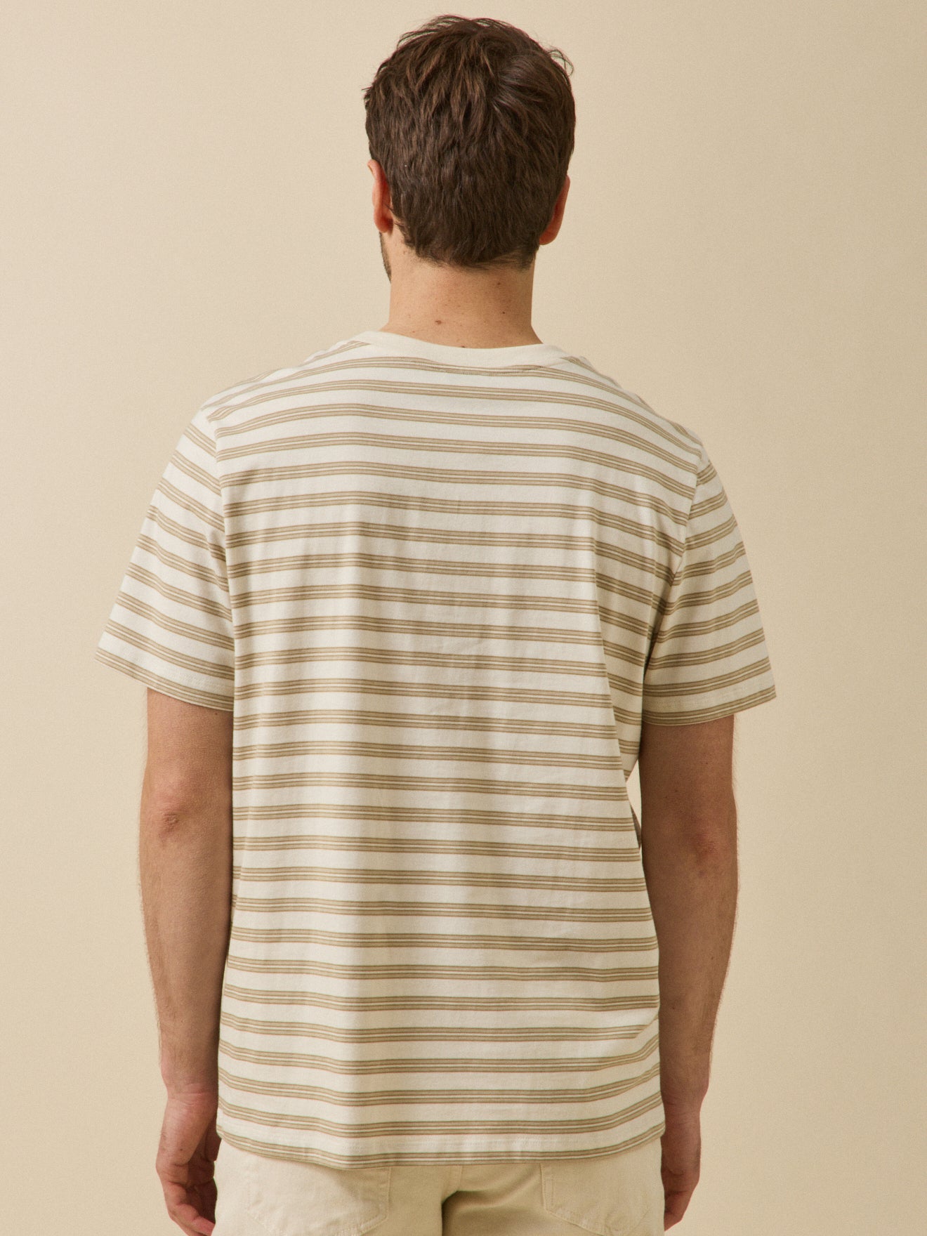 T-shirt rayé homme coton biologique