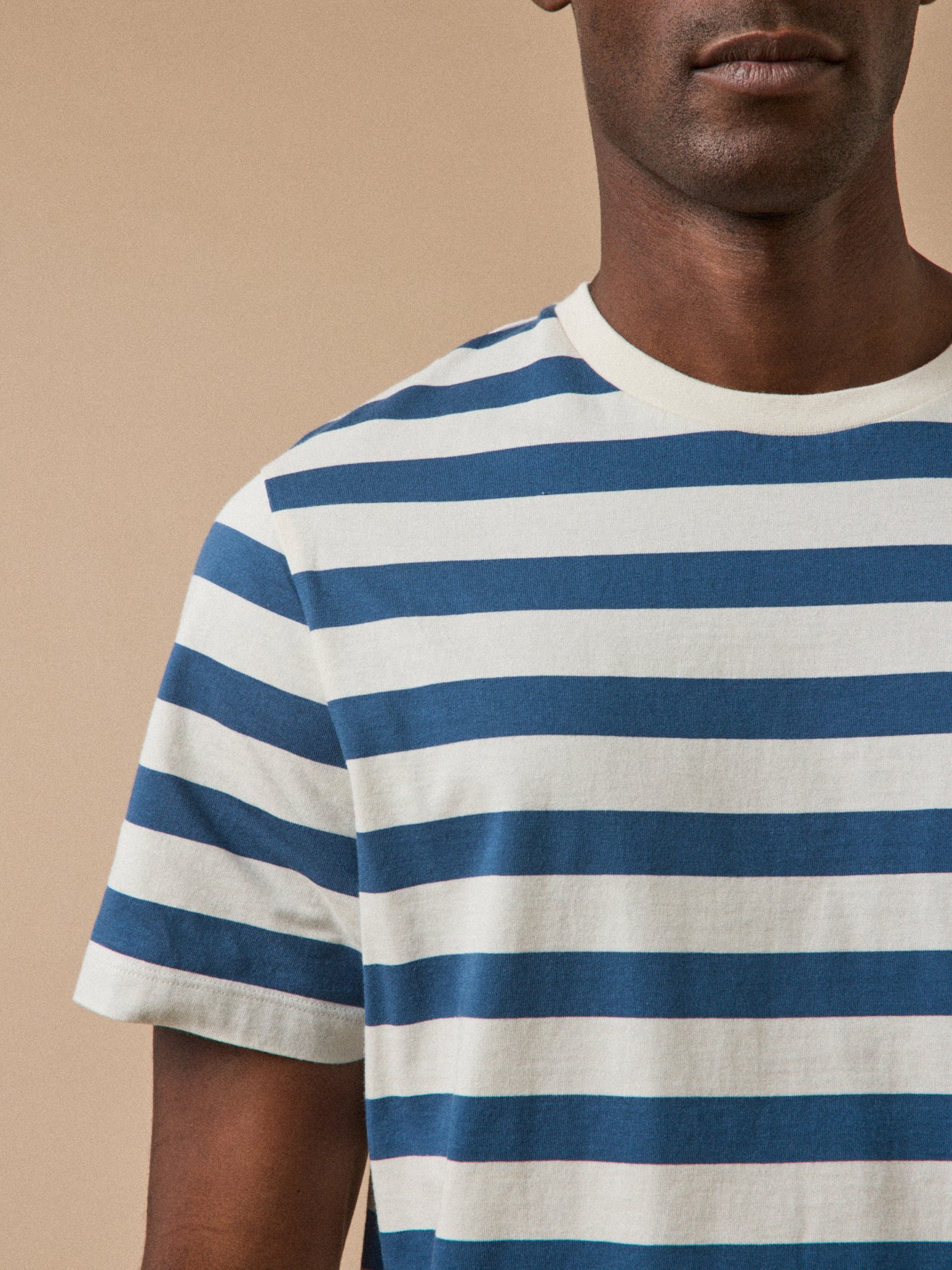 T-shirt rayé homme coton biologique