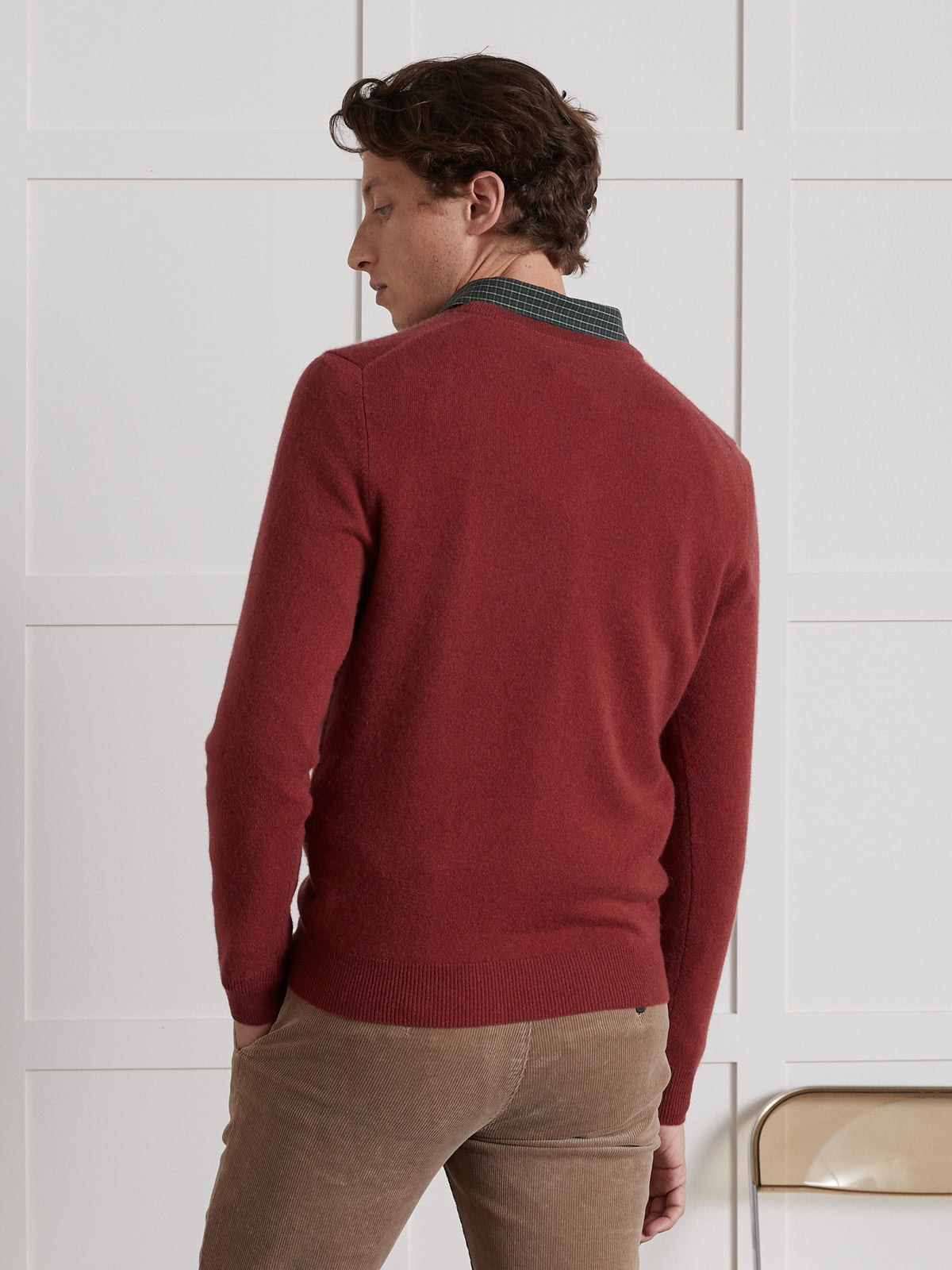 Pull col V homme - Collection Cachemire