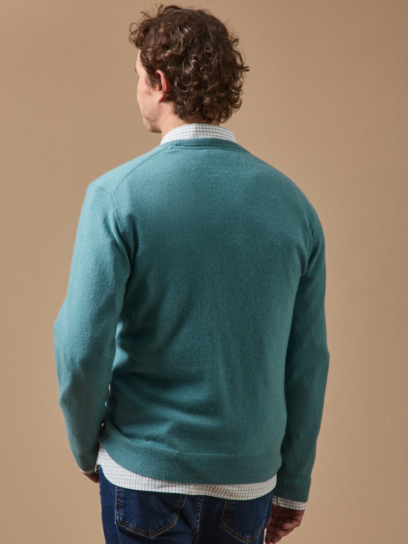 Herentrui met ronde hals - Kasjmier collectie